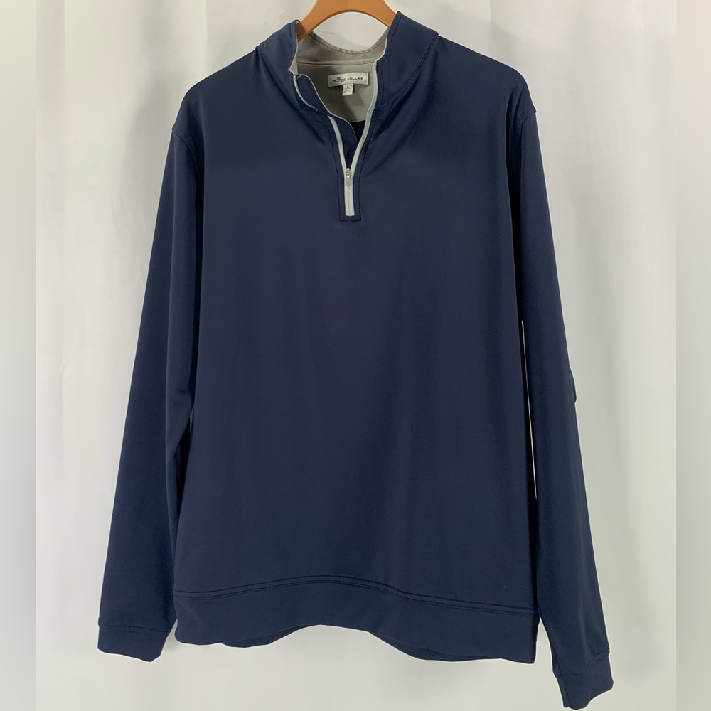 Peter Millar Navy Quarter-Zip Pullover - Picture 15 of 15